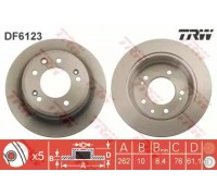 Тормозной диск TRW DF6123 DF6123 TRW - купить в магазине запчастей по Украине