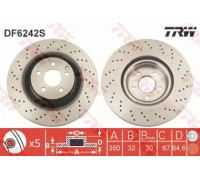 Тормозной диск TRW DF6242S DF6242S TRW - купить в магазине запчастей по Украине