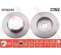 Тормозной диск TRW DF6625S DF6625S TRW - купить в магазине запчастей по Украине