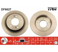 Тормозной диск TRW DF6627 DF6627 TRW - купить в магазине запчастей по Украине
