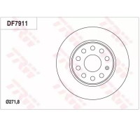 Тормозной диск TRW DF7911 DF7911 TRW - купить в магазине запчастей по Украине