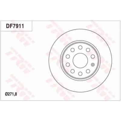 Тормозной диск DF7911 TRW - купить в магазине запчастей по Украине