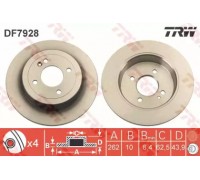 DF7928 TRW - купить в магазине запчастей по Украине