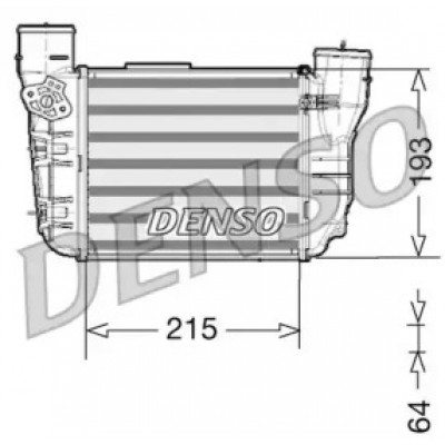 Интеркулер DIT02020 DENSO - купить в магазине запчастей по Украине