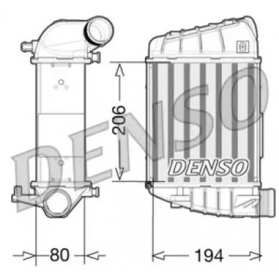 Интеркулер DIT02028 DENSO - купить в магазине запчастей по Украине