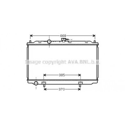 Радиатор, охлаждение двигателя DN2215 AVA QUALITY COOLING - купить в магазине запчастей по Украине