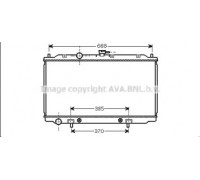 Радиатор, охлаждение двигателя AVA QUALITY COOLING DN2218 DN2218 AVA QUALITY COOLING - купить в магазине запчастей по Украине