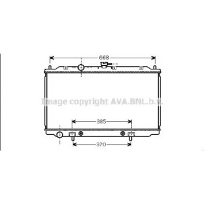 Радиатор, охлаждение двигателя DN2218 AVA QUALITY COOLING - купить в магазине запчастей по Украине