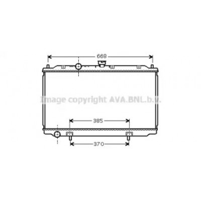 Радиатор, охлаждение двигателя DN2221 AVA QUALITY COOLING - купить в магазине запчастей по Украине