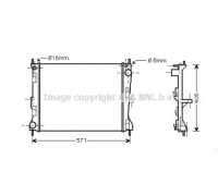 DN2235 AVA QUALITY COOLING - купить в магазине запчастей по Украине