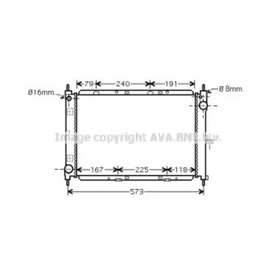 Радиатор, охлаждение двигателя DN2260 AVA QUALITY COOLING - купить в магазине запчастей по Украине