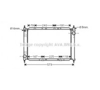 DN2261 AVA QUALITY COOLING - купить в магазине запчастей по Украине