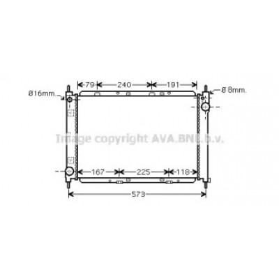 Радиатор, охлаждение двигателя DN2261 AVA QUALITY COOLING - купить в магазине запчастей по Украине
