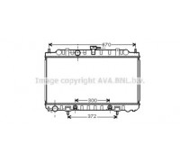 Радиатор, охлаждение двигателя AVA QUALITY COOLING DN2289 DN2289 AVA QUALITY COOLING - купить в магазине запчастей по Украине