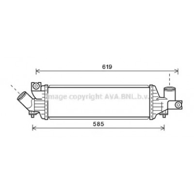 Интеркулер DN4337 AVA QUALITY COOLING - купить в магазине запчастей по Украине
