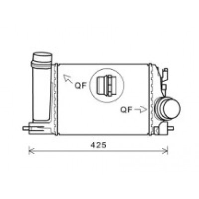 Интеркулер DN4415 AVA QUALITY COOLING - купить в магазине запчастей по Украине