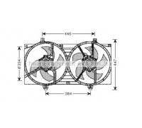 Вентилятор, охлаждение двигателя AVA QUALITY COOLING DN7528 DN7528 AVA QUALITY COOLING - купить в магазине запчастей по Украине