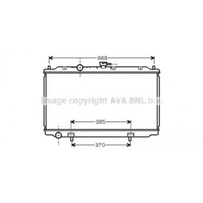 Радиатор, охлаждение двигателя DNA2215 AVA QUALITY COOLING - купить в магазине запчастей по Украине