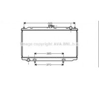 Радиатор, охлаждение двигателя AVA QUALITY COOLING DNA2216 DNA2216 AVA QUALITY COOLING - купить в магазине запчастей по Украине