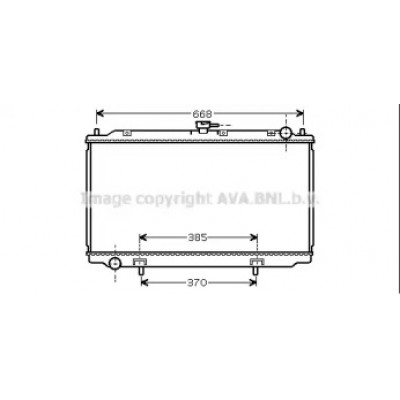 Радиатор, охлаждение двигателя DNA2216 AVA QUALITY COOLING - купить в магазине запчастей по Украине