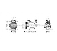 Компрессор, кондиционер AVA QUALITY COOLING DNK306 DNK306 AVA QUALITY COOLING - купить в магазине запчастей по Украине