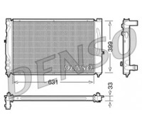 Радиатор, охлаждение двигателя DENSO DRM02020 DRM02020 DENSO - купить в магазине запчастей по Украине