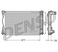 Радиатор, охлаждение двигателя DENSO DRM02037 DRM02037 DENSO - купить в магазине запчастей по Украине