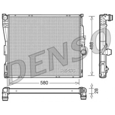 Радиатор, охлаждение двигателя DRM05090 DENSO - купить в магазине запчастей по Украине