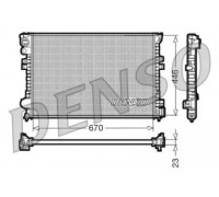 Радиатор, охлаждение двигателя DENSO DRM07055 DRM07055 DENSO - купить в магазине запчастей по Украине