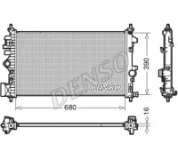 Радиатор, охлаждение двигателя DENSO DRM20110 DRM20110 DENSO - купить в магазине запчастей по Украине