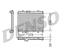 Радиатор, охлаждение двигателя DENSO DRM21056 DRM21056 DENSO - купить в магазине запчастей по Украине