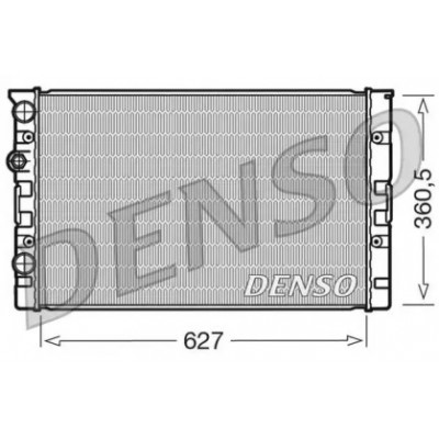 Радиатор, охлаждение двигателя DRM26006 DENSO - купить в магазине запчастей по Украине