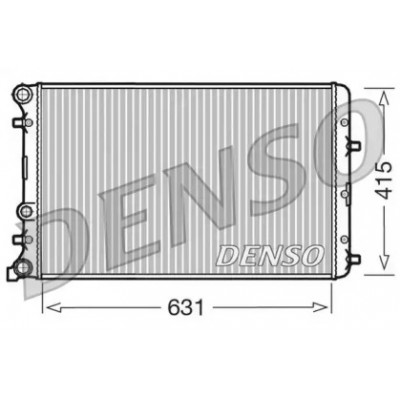 Радиатор, охлаждение двигателя DRM27004 DENSO - купить в магазине запчастей по Украине