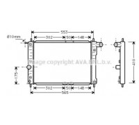 DW2039 AVA QUALITY COOLING - купить в магазине запчастей по Украине