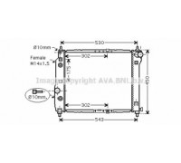 Радиатор, охлаждение двигателя AVA QUALITY COOLING DW2069 DW2069 AVA QUALITY COOLING - купить в магазине запчастей по Украине
