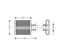 Теплообменник, отопление салона AVA QUALITY COOLING DW6027 DW6027 AVA QUALITY COOLING - купить в магазине запчастей по Украине
