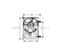 Вентилятор, охлаждение двигателя AVA QUALITY COOLING DW7510 DW7510 AVA QUALITY COOLING - купить в магазине запчастей по Украине
