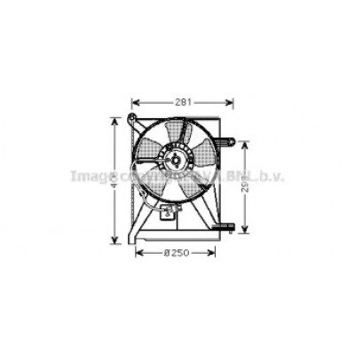 Вентилятор, охлаждение двигателя DW7510 AVA QUALITY COOLING - купить в магазине запчастей по Украине