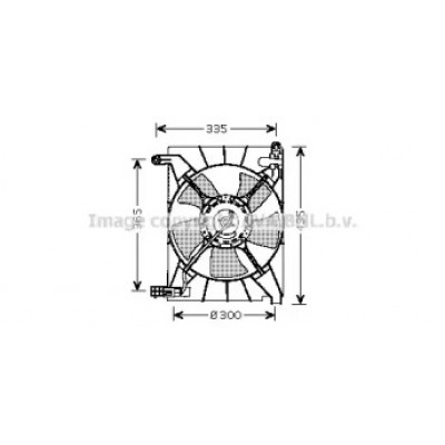 Вентилятор, охлаждение двигателя DW7511 AVA QUALITY COOLING - купить в магазине запчастей по Украине
