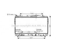 DWA2074 AVA QUALITY COOLING - купить в магазине запчастей по Украине
