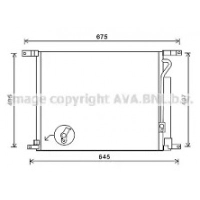 Конденсатор, кондиционер DWA5139D AVA QUALITY COOLING - купить в магазине запчастей по Украине