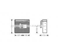 Испаритель, кондиционер AVA QUALITY COOLING DWV058 DWV058 AVA QUALITY COOLING - купить в магазине запчастей по Украине