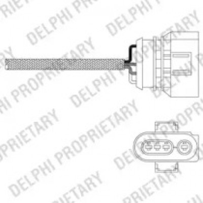 Лямбда-зонд ES2034712B1 DELPHI - купить в магазине запчастей по Украине