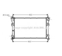 Радиатор, охлаждение двигателя AVA QUALITY COOLING FD2318 FD2318 AVA QUALITY COOLING - купить в магазине запчастей по Украине
