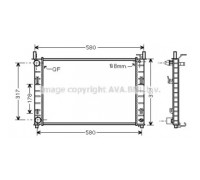 FD2326 AVA QUALITY COOLING - купить в магазине запчастей по Украине