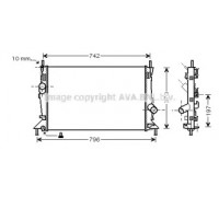 Радиатор, охлаждение двигателя AVA QUALITY COOLING FD2369 FD2369 AVA QUALITY COOLING - купить в магазине запчастей по Украине