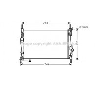 Радиатор, охлаждение двигателя AVA QUALITY COOLING FD2403 FD2403 AVA QUALITY COOLING - купить в магазине запчастей по Украине