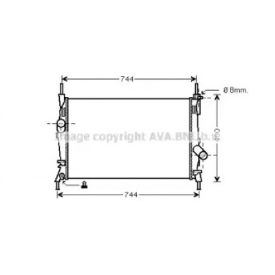 Радиатор, охлаждение двигателя FD2403 AVA QUALITY COOLING - купить в магазине запчастей по Украине