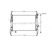Радиатор, охлаждение двигателя AVA QUALITY COOLING FD2404 FD2404 AVA QUALITY COOLING - купить в магазине запчастей по Украине