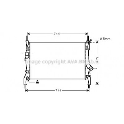 Радиатор, охлаждение двигателя FD2404 AVA QUALITY COOLING - купить в магазине запчастей по Украине